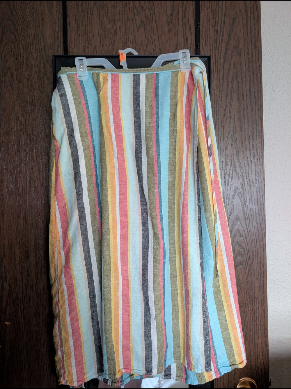 a new day Multicolor Striped A-Line Wrap Skirt
